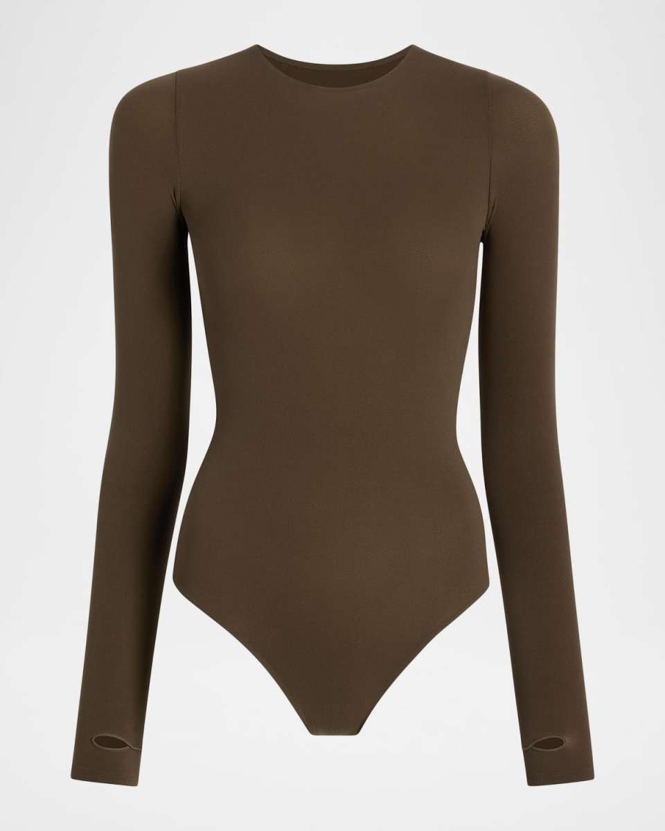 Ballet Long-Sleeve Crewneck Bodysuit